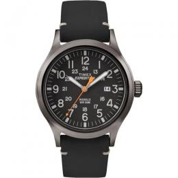 TIMEX TW4B01900 MEN'S EXPEDITION SCOUT LEATHER WATCH