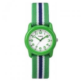 TIMEX TW7C06000 KIDS QUARTZ GREEN/BLUE ELASTIC STRAP ANALOG SMALL SIZE WATCH