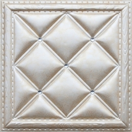 3D BEIGE LEATHER WALL PANEL - XK-12