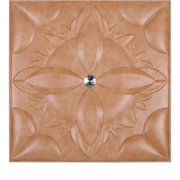 3D BROWN LEATHER WALL PANEL - XK-37