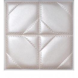 3D BEIGE LEATHER WALL PANEL - XK-6