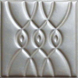 3D BEIGE LEATHER WALL PANEL - XK-78