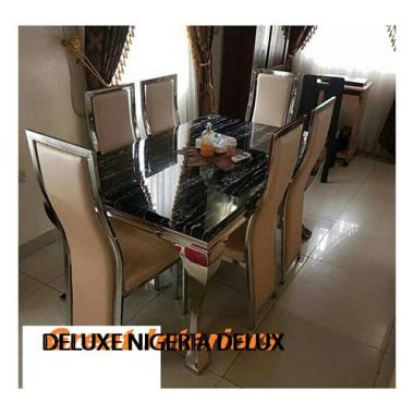 Exquisite Marble Dinning With 6 Chairs (II)