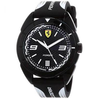 FERRARI 830519 FORZA PLASTIC AND SILICONE 45MM BLACK WATCH 0830519