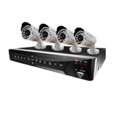 MERCURY SURVEILLANCE CAMERAS 8 CHANNELS DVR + 4 CAMERAS