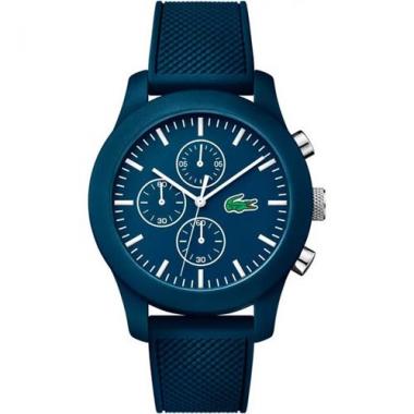 LACOSTE 2010824 MEN'S LACOSTE 12.12 CHRONOGRAPH BLUE SILICONE WATCH