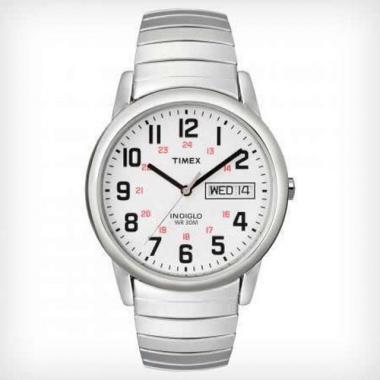 TIMEX T20461 MEN’S EASY READER DAY-DATE EXPANSION BAND WATCH