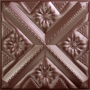 3D BROWN LEATHER WALL PANEL - XK-60