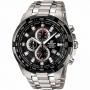 CASIO EF-539D-1AVUDF MEN’S EDIFICE BLACK SILVER CHRONOGRAPH DIAL BRACELET WATCH