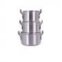 Hoffner Quality Cookware Pot Set 3pcs - 22cm/24cm/26cm