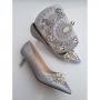  LADIES SET OF CLASSY POINTED HEEL SHOE AND PURSE(AVAILABLE IN ALL SIZES)