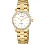 CITIZEN EU6032-85A WOMEN’S QUARTZ WHITE DIAL GOLD SMALL WATCH